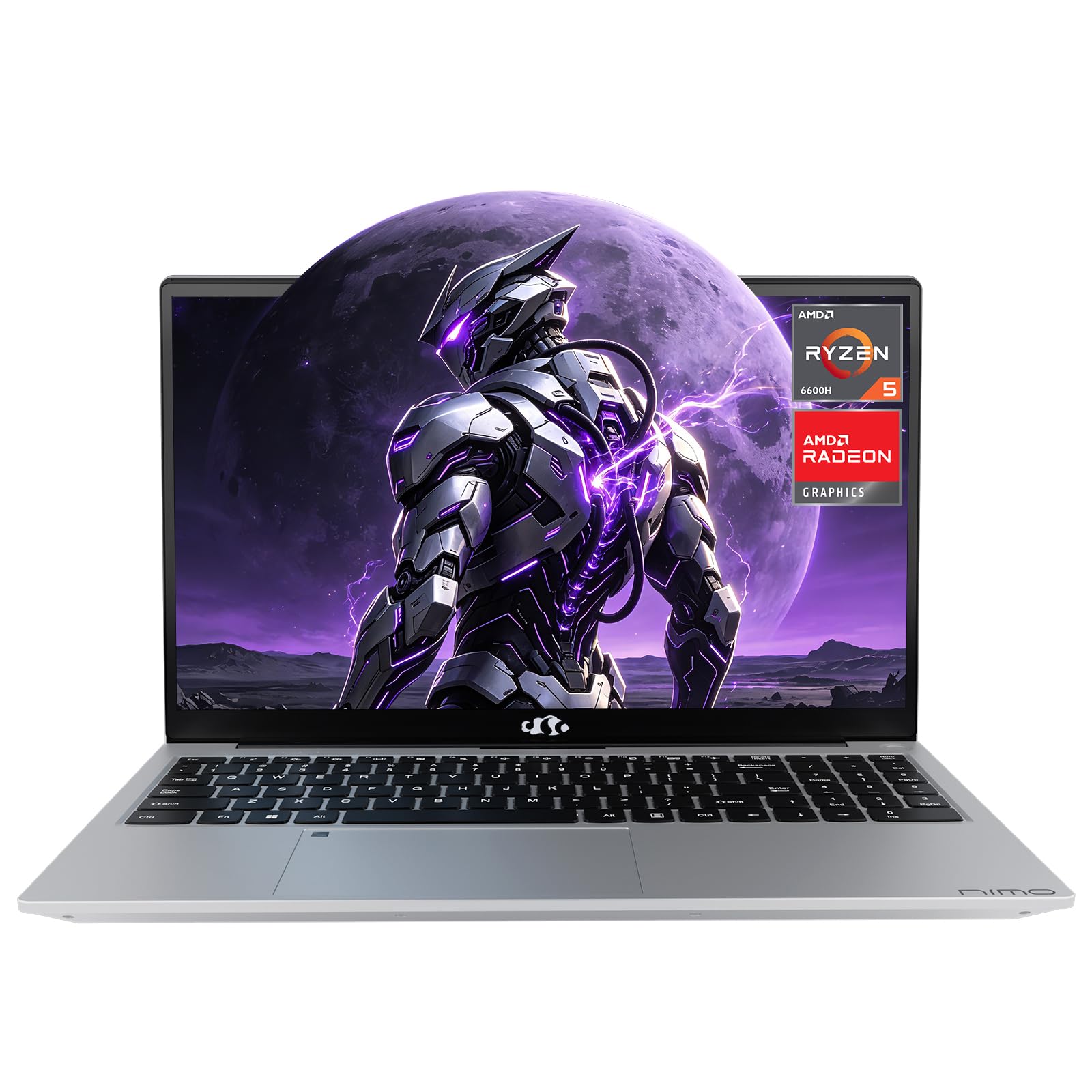 NIMO 15.6" AI Ready Gaming Laptop, 2026 Edition AMD Ryzen 5 6600H(6-Core, Beat Ryzen 7 7730U), 16GB DDR5 RAM 256GB PCIe4.0 SSD, Radeon 660M, Backlit Keyboard, 2-Yr Warranty, for Video Editing Business