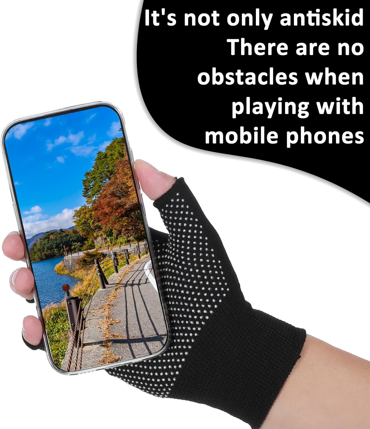 Lightweight Men and Women Half-Finger Slip Breathable Fingerless Work Gloves, Fingerless Work Gloves for Climbing, Cycling Thin Gloves, Gym, Training, Workout, Weight Lifting Outdoor - Image 4