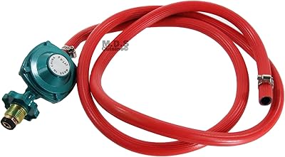 M.D.S Cuisine Cookwares Hose & Regulator Low Pressure 71â€/1.8m Burner Set for Gas Grill & Propane Grills