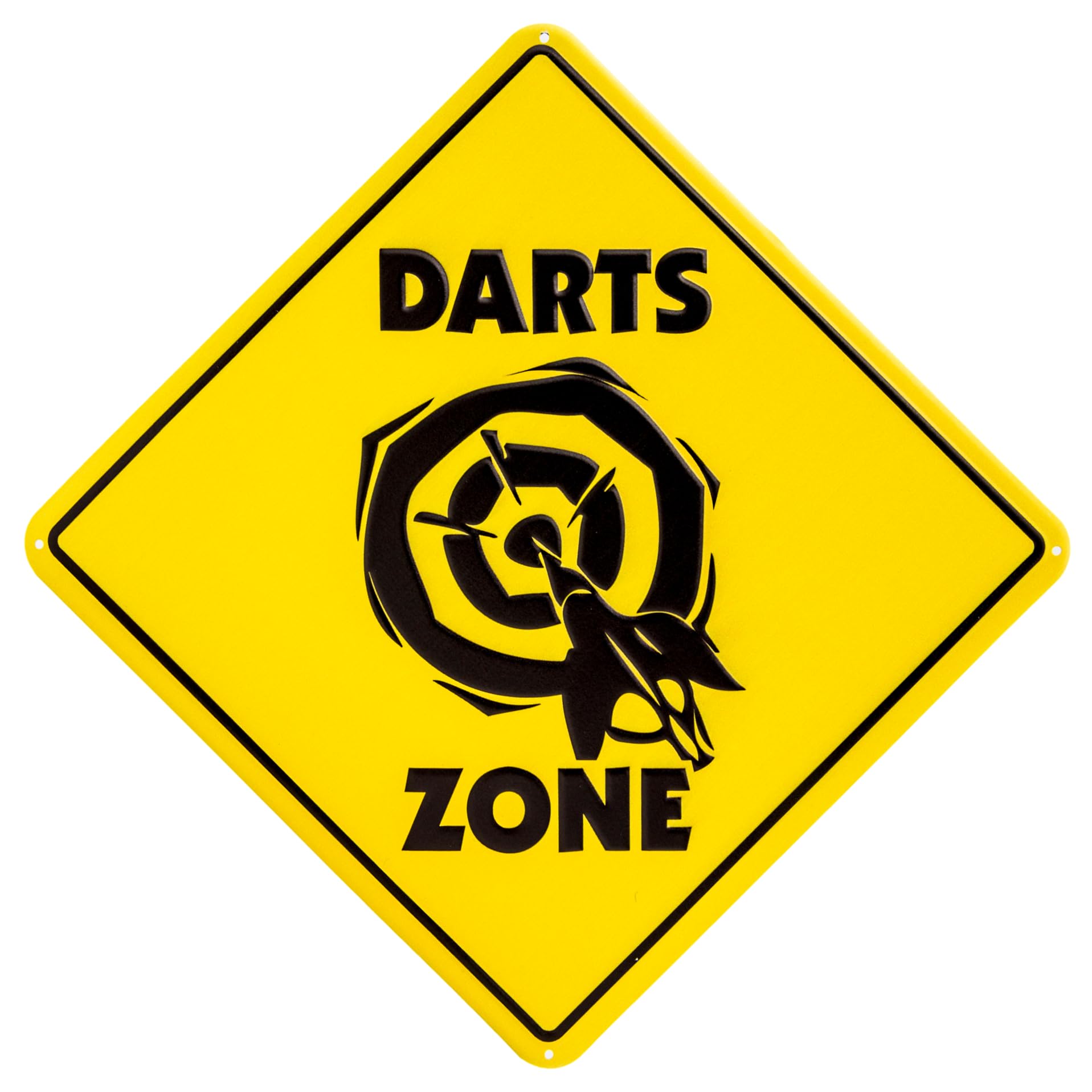 Targa Metallica 35x35 Cm Per Appassionati Di Freccette | Lets Play Darts One Hundred And Eighty