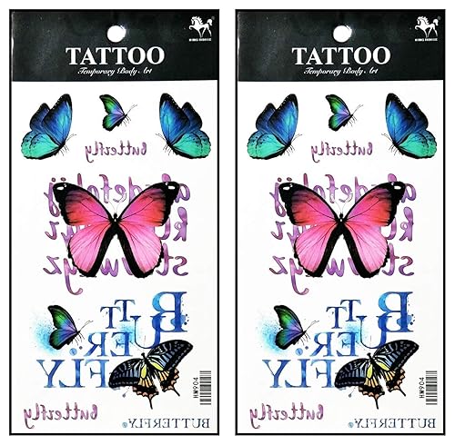 Miniatura 10 de Tatuajes 2 hojas de plumas de pájaro negro temporales tatuajes falsos fantasía moda mujeres sexy pintura corporal tatuaje adhesivo para niños,