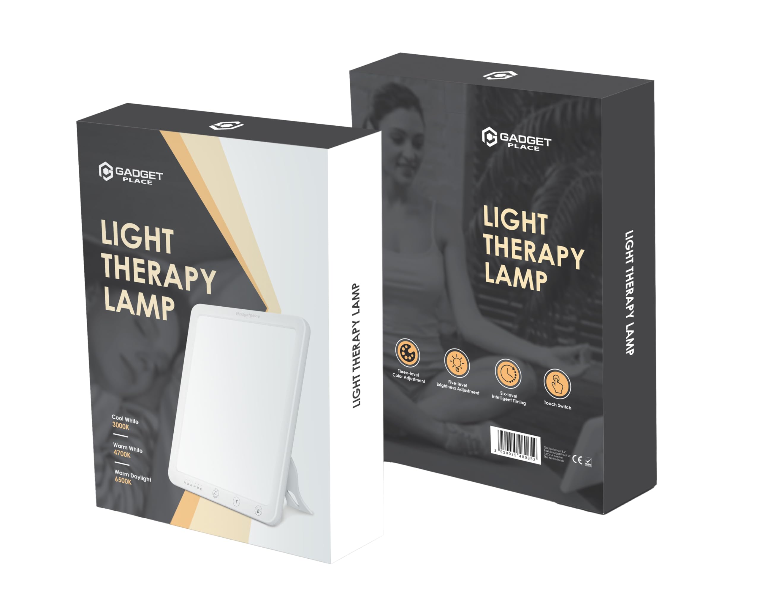 Lampe lumière du Jour avec Fonction minuterie et Gradation - 10 000 lux - Lampe de luminothérapie - Lampe Sad - Luminothérapie - Lampe Solaire - Lampe de Loisir