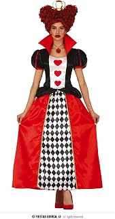 FIESTAS GUIRCA | Königin Der Herzen Damenkostüm - Kleid & Krone