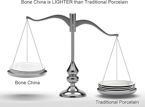 Miniatura 4 de Vajilla de porcelana china de ceniza de hueso fina, juego de 16 piezas, servicio para 4, apto para microondas, no se astilla, juego de uso diario,