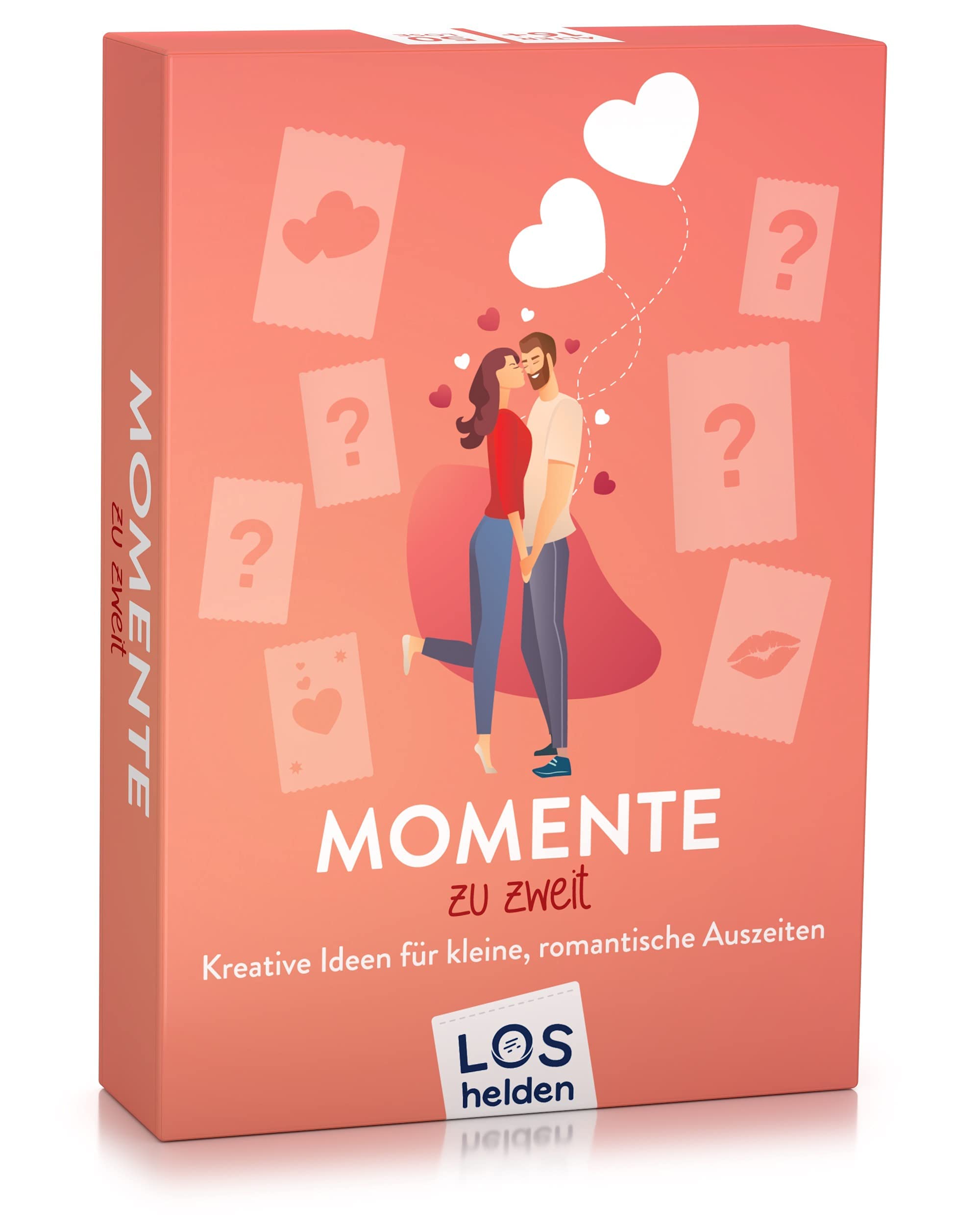 Spielehelden Momente zu zweit | Losbox für Paare | Jahrestag Geschenk für sie ihn | Paare Geschenke | 50 Kleine Aufgaben & Rituale für den Pärchenalltag | Wichtelgeschenke
