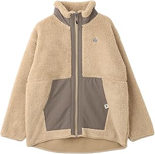 [LOGOS PARK] [ロゴスパーク] EC限定 フリースジャケット レディース アウター シャギーボア ブルゾン スタンドカラー ベージュ:M