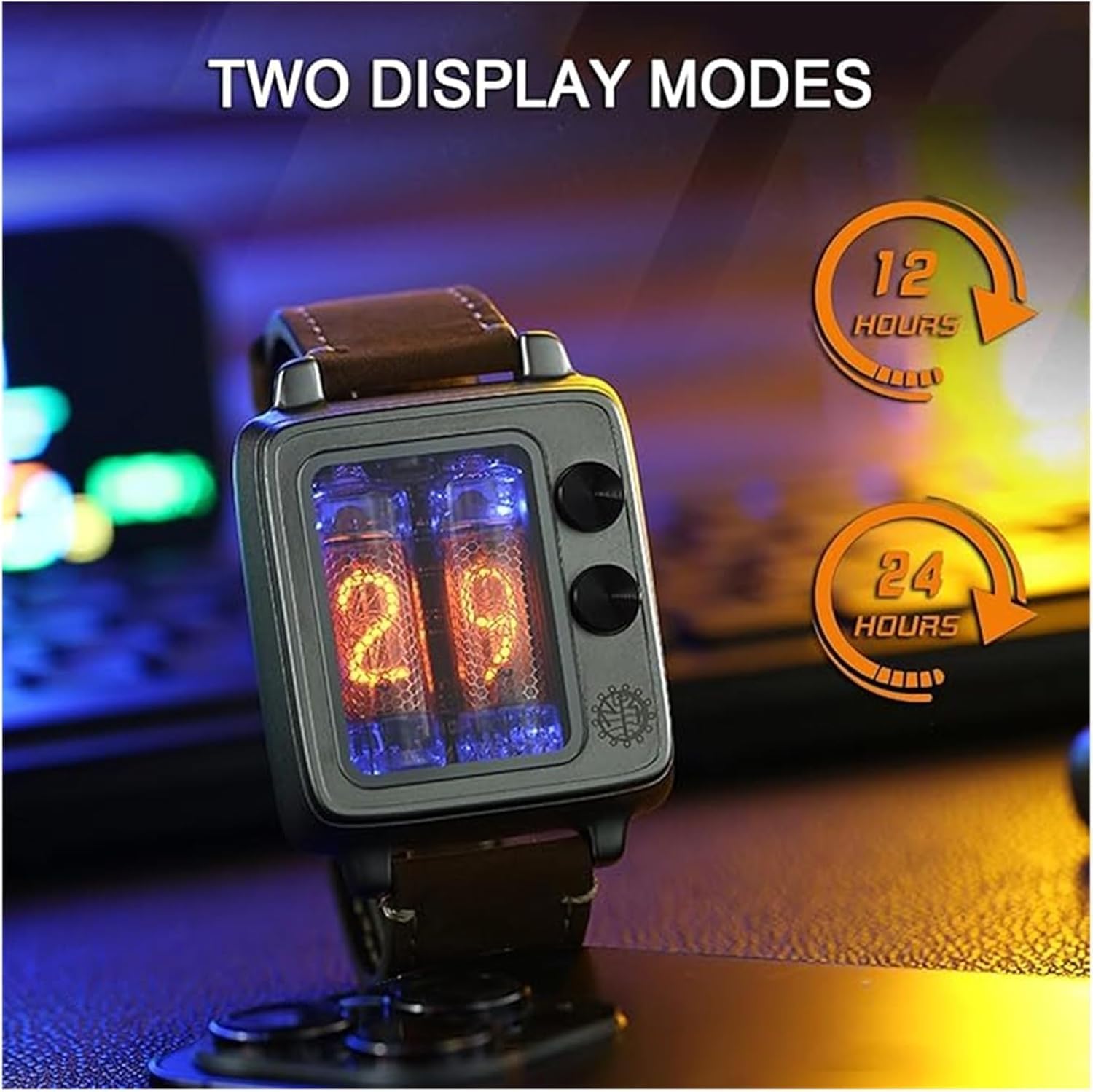 Reloj de pantalla digital con brillo ajustable, función de temporizador y carga inalámbrica