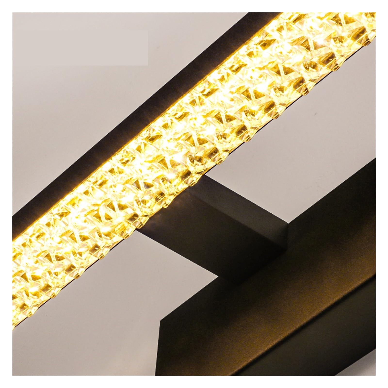 Luces de cuadro para pared Aplique de pared Led moderno AC85-265V, aplique de pared for baño, pantalla brillante, aplique de pared, aplique de pared con iman de 400 550mm(5500-7000K,Black 550mm)