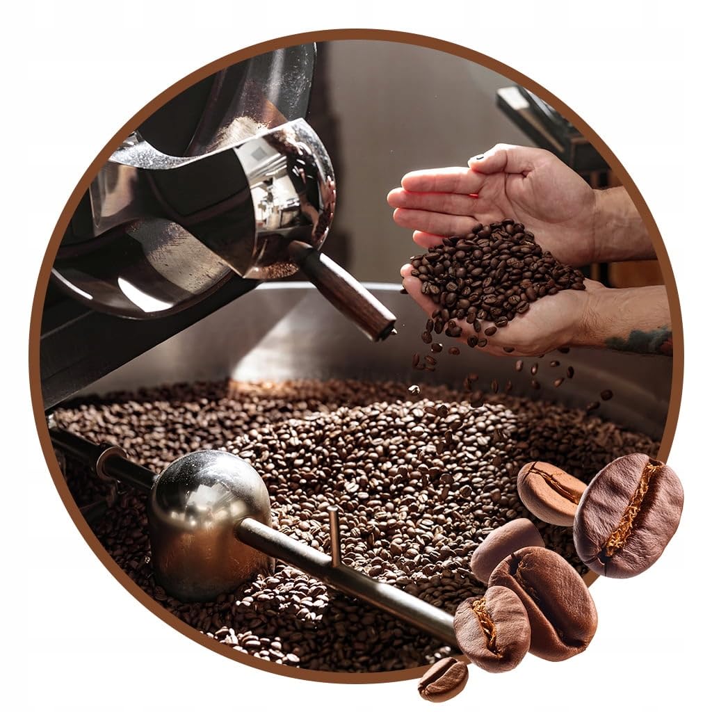 Kawa ziarnista 1kg x3 WANILIOWA CZEKOLADOWA KARMELOWA ARABICA Świeża