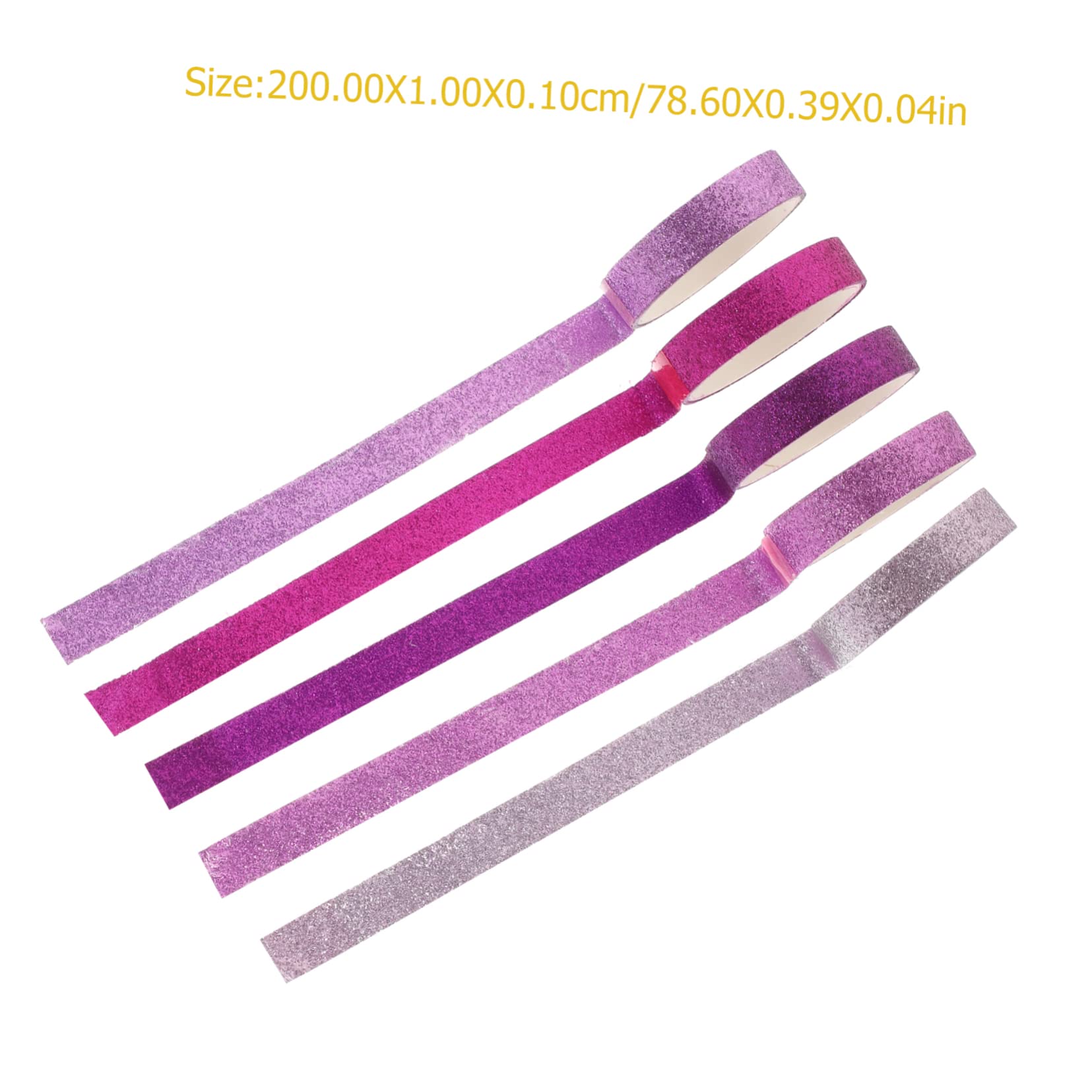 Cinta Washi Brillantina 90 Piezas para Diario y Scrapbook
