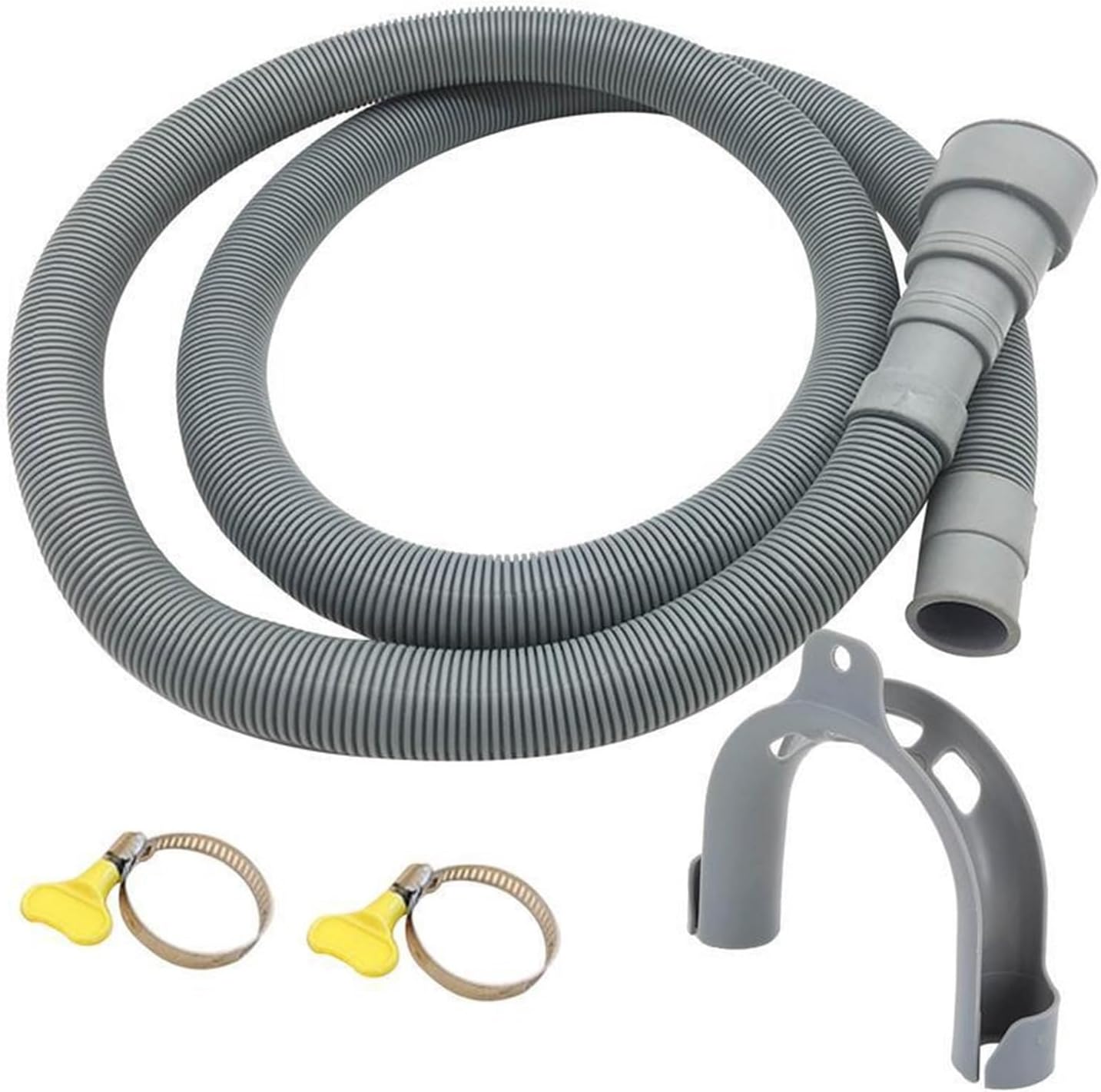 皿洗いホース、 1.5/2/3/4M排水ホース延長ユニバーサル食器洗い機パイプ排水キット20 24 30 38mm用 、水道管の組み