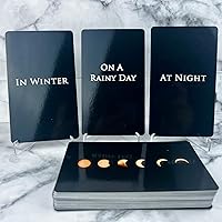 Vista 1 de Baraja de Oráculo del Tiempo Trikendou [La Luna Te Dirá Cuándo], Cartas de Oráculo del Tiempo para Predecir el Tiempo, Cartas de Tarot