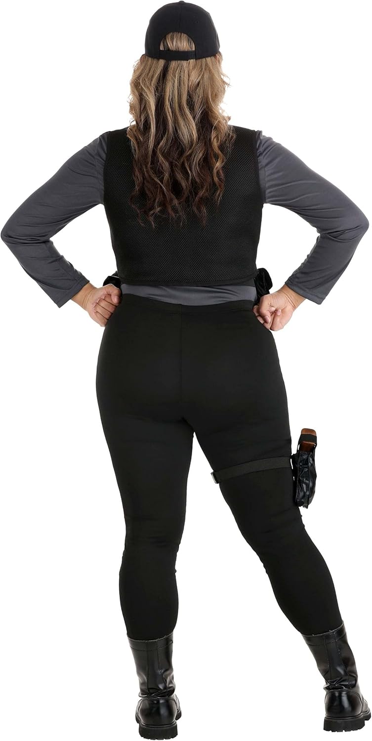 SWAT Babe Costume for Women, Sexy Cop Women's Costume, SWAT Dress-Up, Law Enforcement Halloween Costume