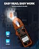 Crenova Clamp Meter Multimeter 6000 Counts TRMS Current Clamp with NCV for AC/DC Current Voltage Resistance Capacitance Frequency Temperature Continuity Diode Live Wire Tester for Industrial & Household