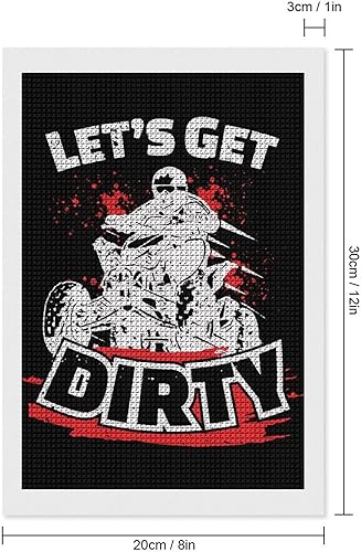 Miniatura 2 de Cross Dirty Bike Diamond Art Painting Kits Full Square Drill DIY Picture Art Crafts for Home Wall Decor