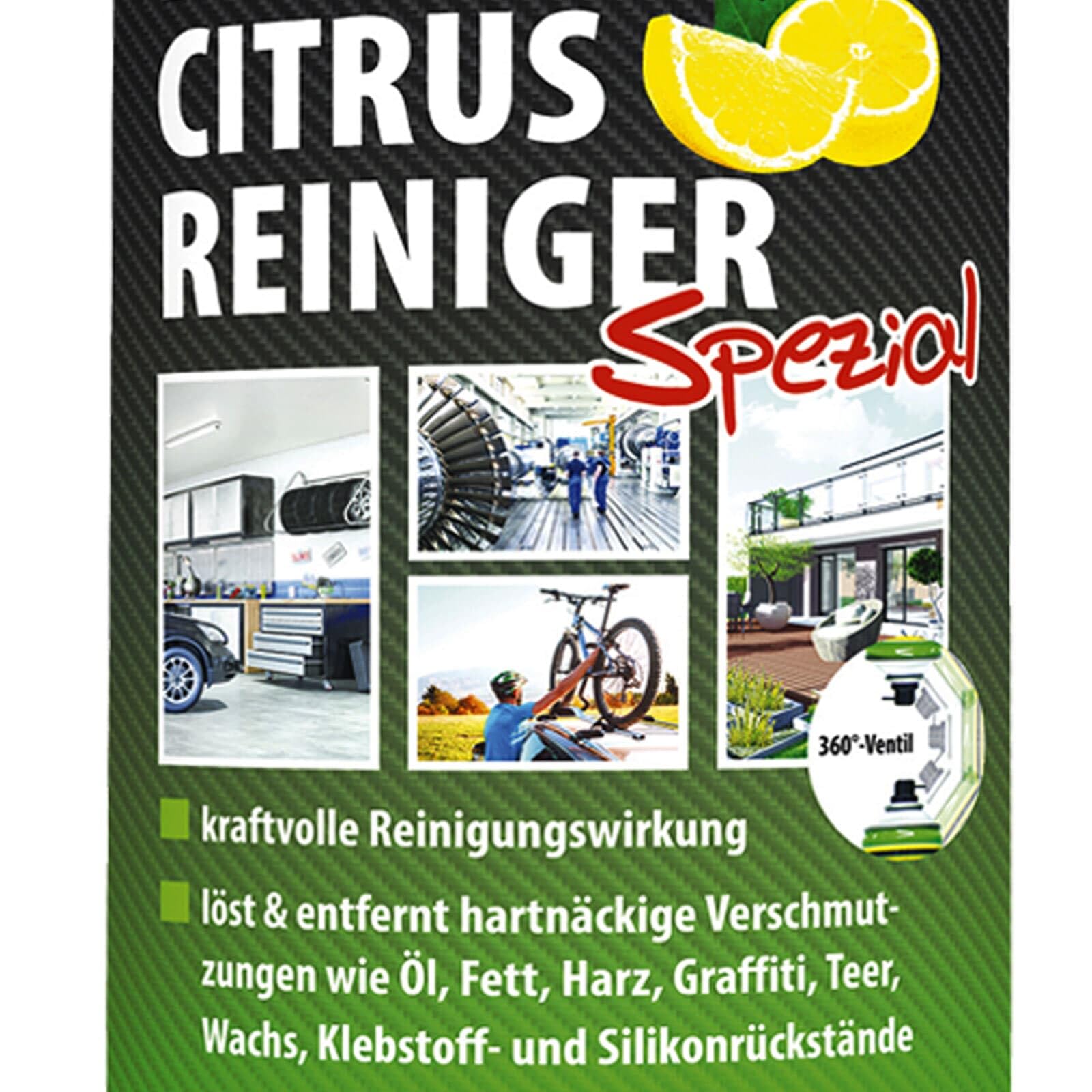PETEC 6x 70250 Fettspray | 6x 72950, PETEC Citrusreiniger, 500ML,