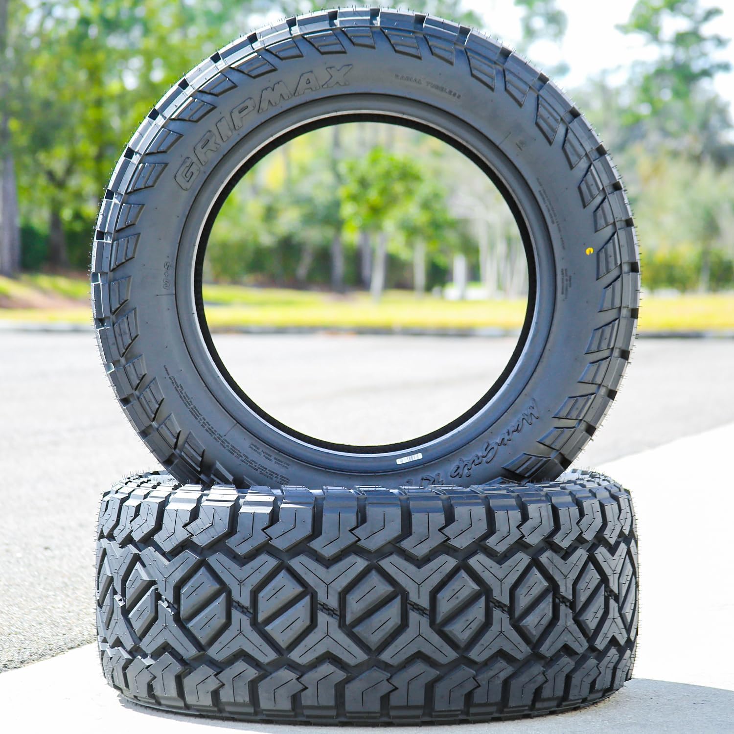 Gripmax MaxGrip R/T All-Terrain Mud Off-Road Light Truck Radial Tire-LT305/55R20 305/55/20 305/55-20 125/122Q Load Range F LRF 12-Ply BSW Black Side Wall