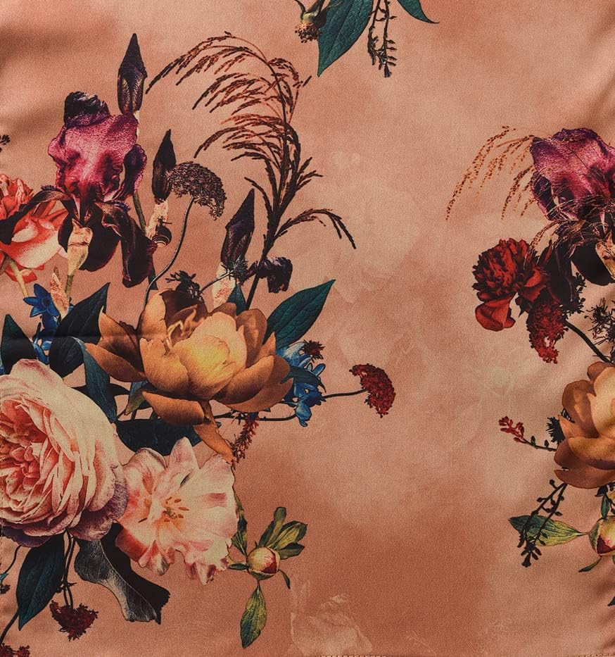 Ledamon Women's Kimono Short Robe for Women - Pocket Floral Bathrobe Nightgown - Image 5