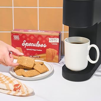 ChocZero Sugar Free Speculoos Cookies, Gluten Free, Keto, Spiced Windmill Keto Cookie, 30 Cookies Per Box, 9 oz