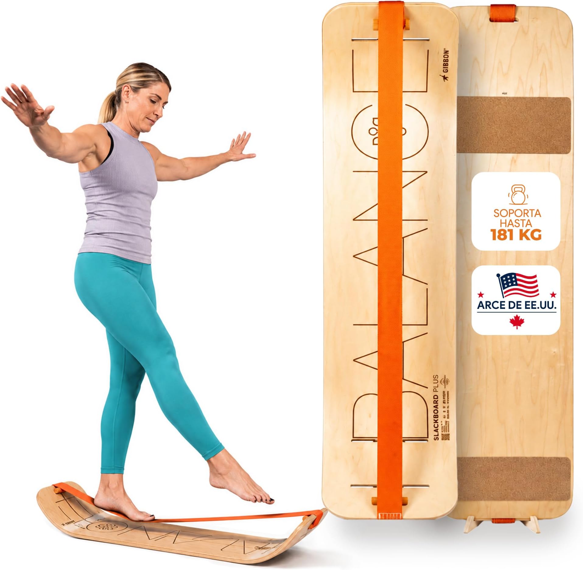 SlackBoard, Balance Board Kids & Adults, Slackline Balance Trainer