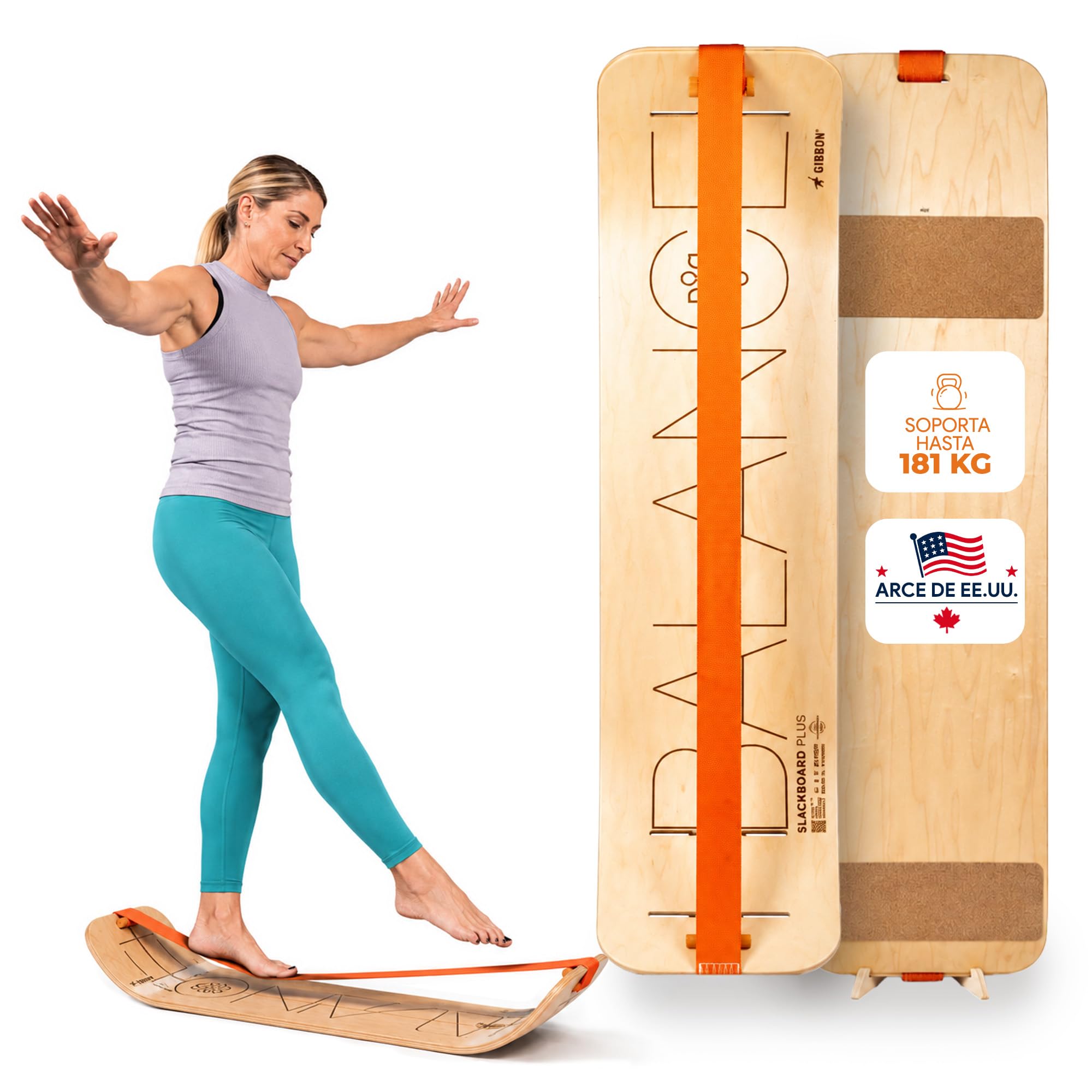 Amazon.com: GIBBON SlackBoard, Balance Board Kids & Adults