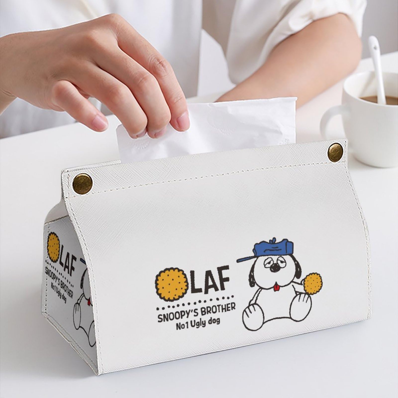 PEANUTS OLAF ティッシュボックスケース　ピーナッツ　オラフ PEANUTS(ピーナッツ)スヌーピー ミニティッシュポーチ付きパス