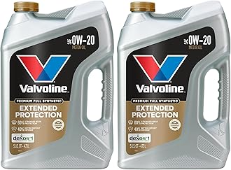 Motor Oil, SAE 0W-20, 5 QT | Full Synthetic | Extended Protection | Pack of 2