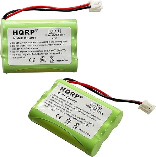 HQRP Paquete de 2 baterías de teléfono compatibles con Vtech 80-0099-00-00, 5822, ia5849, i6720, i6764, i6772, i6786, i6822, mi6862, mi6873, mi6877,