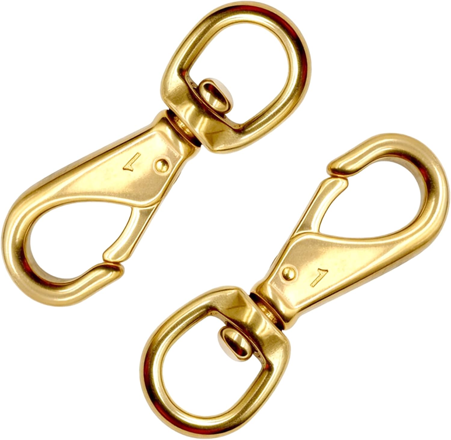 8 PCS 3-1/4 inch Brass Clips Brass Swivel Snap Hook 3/4 Swivel Eye for Scuba Diving Clip Pet Rope Clip Flag Clips Pole, Lines, Bags, Belting, Leather craft, Ropes, Straps, Key Holder, Lanyard, Chain