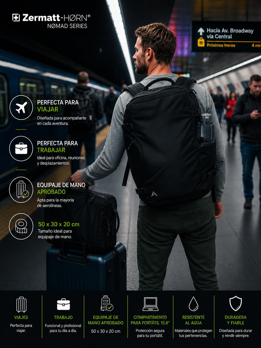 Podróżne plecaki kabinowe samoloty na bagaż podręczny 35 l unisex 50 x 30 x 20 plecak podróżny na laptopa 15-17 cali plecak próżniowy mężczyźni kobiety, Czarny (Black), 35L, Taktyczne