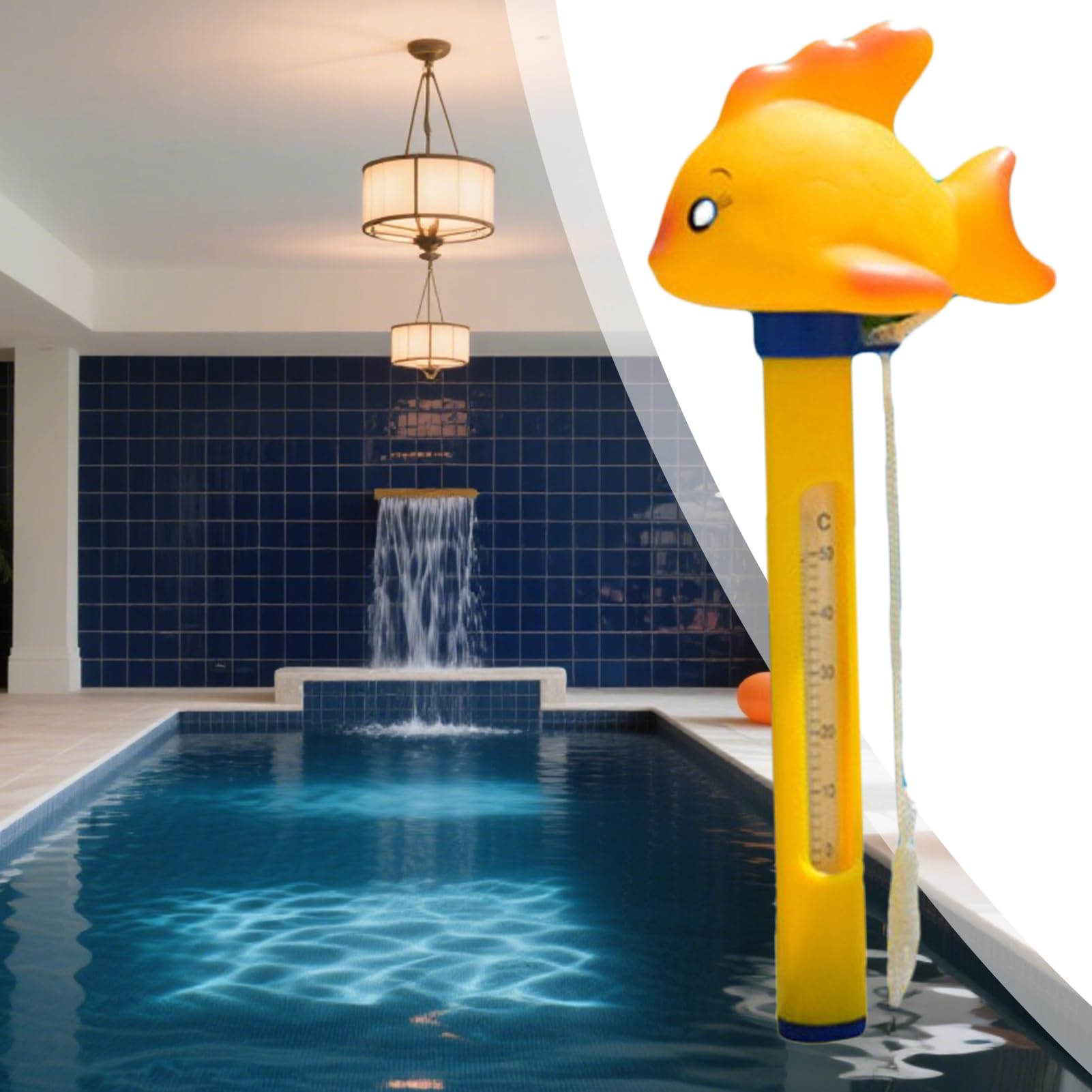 Termometro per Piscina - Termometro Galleggiante Per Acqua | Strumento Di Precisione Facile Da Leggere Per Tutti