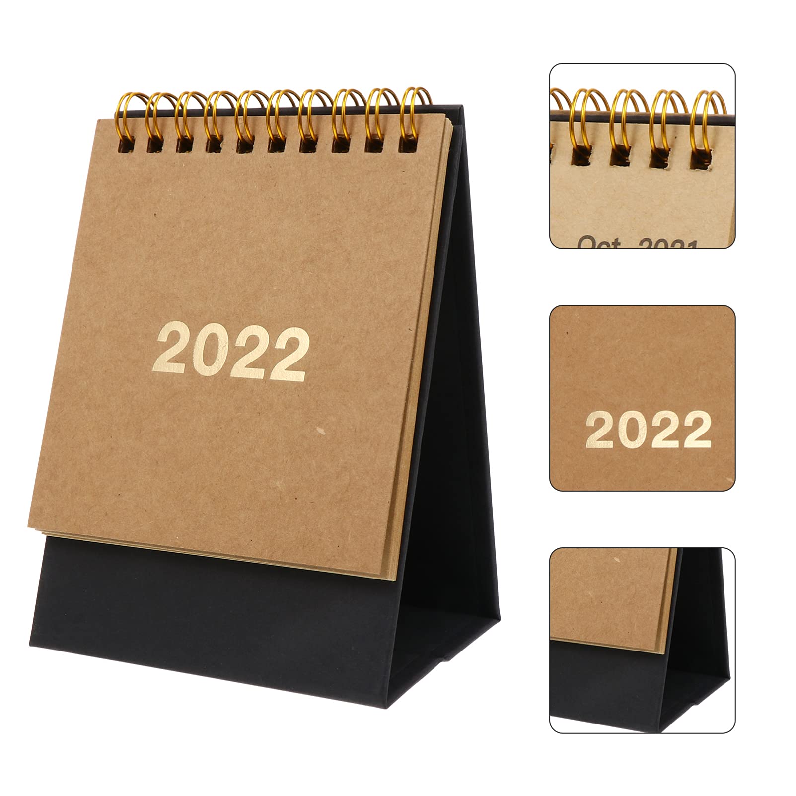 10 Stück 2022 2022 unbedruckter Tischkalender Notizkalender 2022 Kalender einfacher Kalender Retro-Dekor Schreibtischdekoration Kalender für Schreibtisch Büro Papier Tischdekoration kleine