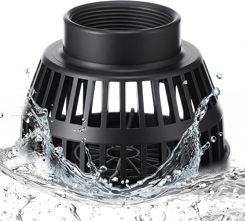 Novabright 2 Inch Suction Strainer for Water Pumps, Heavy Duty Plastic Intake Filter, Garden Hose Debris Trap, Ash Catcher for Water Pipe, Protects Pumps from Leaves Sand Sludge