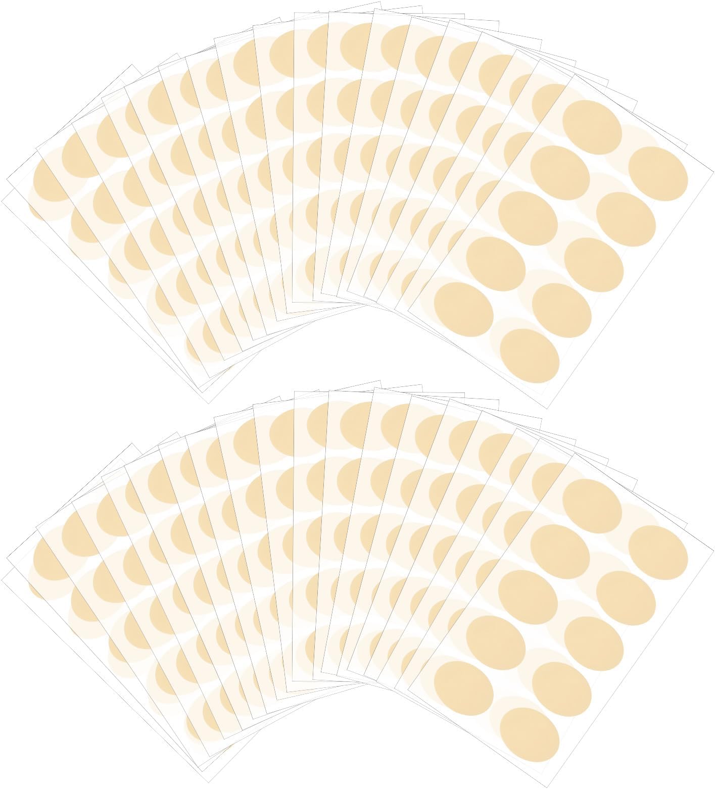 1200 Pcs Ear Lobe Support Patches,Self-Adhesive Waterproof Earring Support Patches, for Split, Torn Or Stretched Earlobes, Gentle Ear Care Adhesive (Beige)