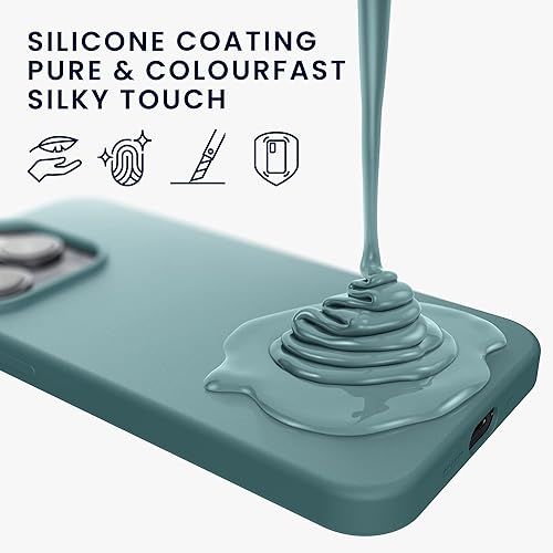 Miniatura 7 de kwmobile Funda para iPhone 14 - Funda delgada de silicona TPU suave - Funciona con carga inalámbrica - Arctic Night