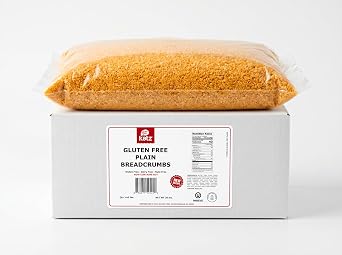 Katz Gluten Free Unseasoned Bread Crumbs Bulk, 20 lb Total Pack of 4, 5 lb Bags Dairy, Peanut & Tree Nut Free. Certified Kosher Allergens-Safe Panko Alternative for Food Service & Baking