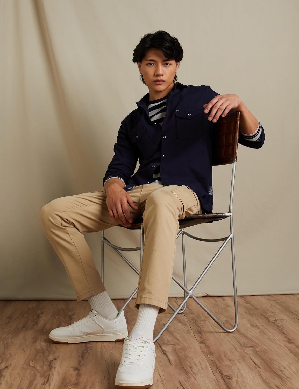 Diwali Sale Amazon Brand - Inkast Men'S Solid Double Pocket Cotton Shirt | Casual | Plain | Full Sleeve-Slim Fit (Available In Plus Size)