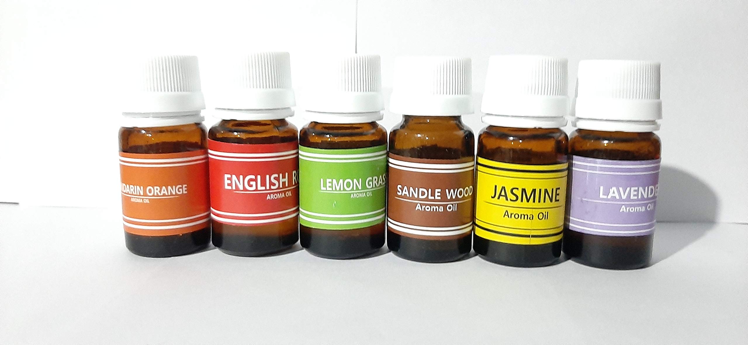homedecor bharti Aroma Oil sat of 6 (Lavender, Lemongrass, Rose, Jasmine, Sandalwood and Mandarin Orange), 10ml Each, Multicolour - Set of 6 (Fragrance Oil) (B08K33S21S) Amazon Price History, Amazon Price Tracker