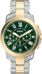 Fossil Men's FS4735 Grant Analog Display Analog Quartz Brown Watch