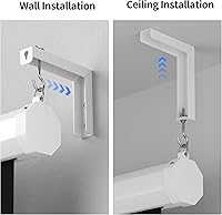 Vista 3 de suptek PRL001 - Soporte universal para proyector de pared, soportes en L para colgar en la pared, ganchos de montaje de extensión ajustables de 6