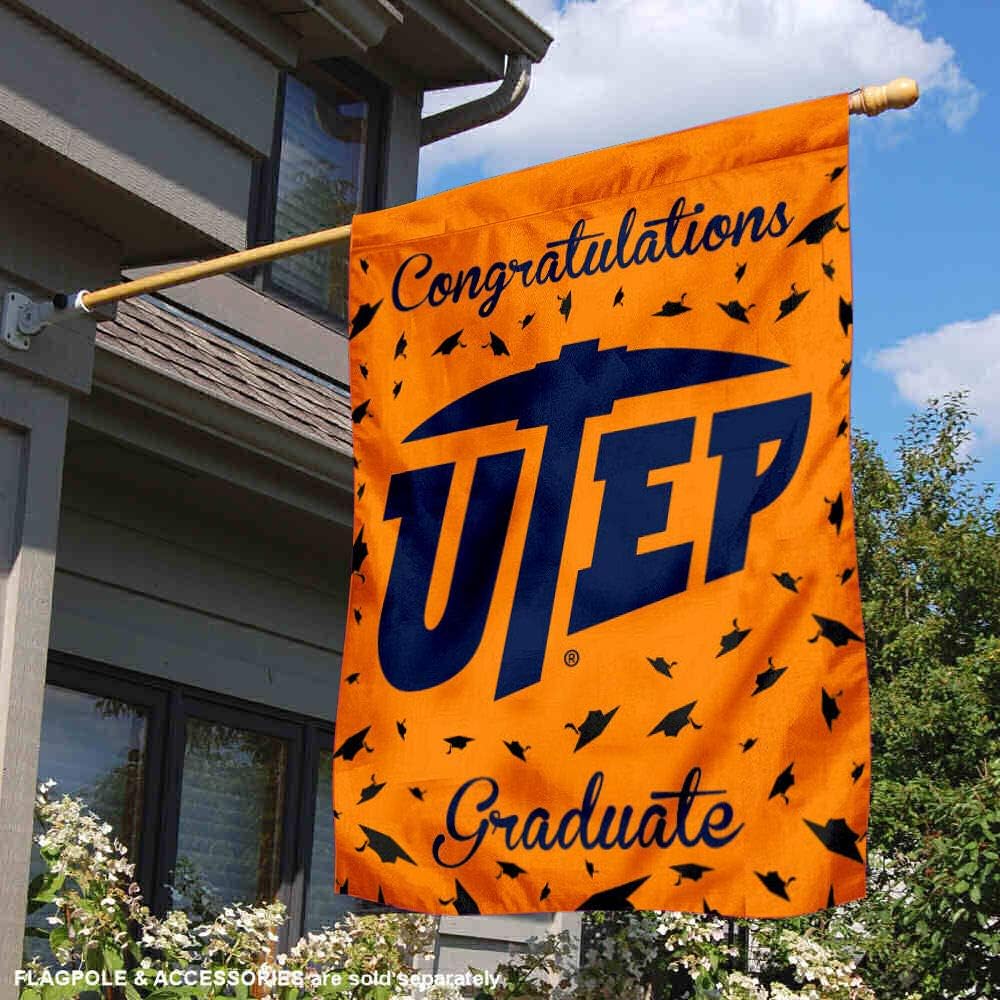 Texas El Paso Miners Graduation Gift Banner Flag