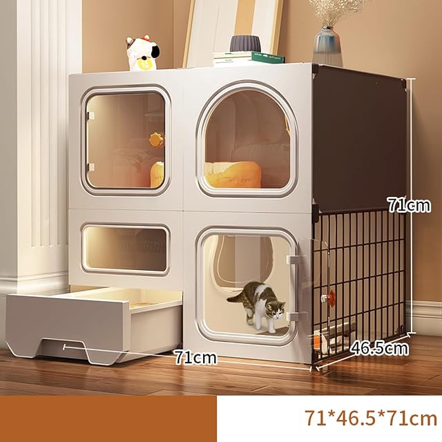 Foto 2 de 7 de Jaula Grande Para Gatos De Interior DIY, Casa Para Gatos, Jaula Para Gatos, Habitación Para Gatos De Interior