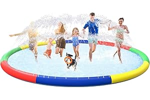 13ft Giant Splash Pad for Kids Ages 4-8, Your Kid's Best Choice for the Summer