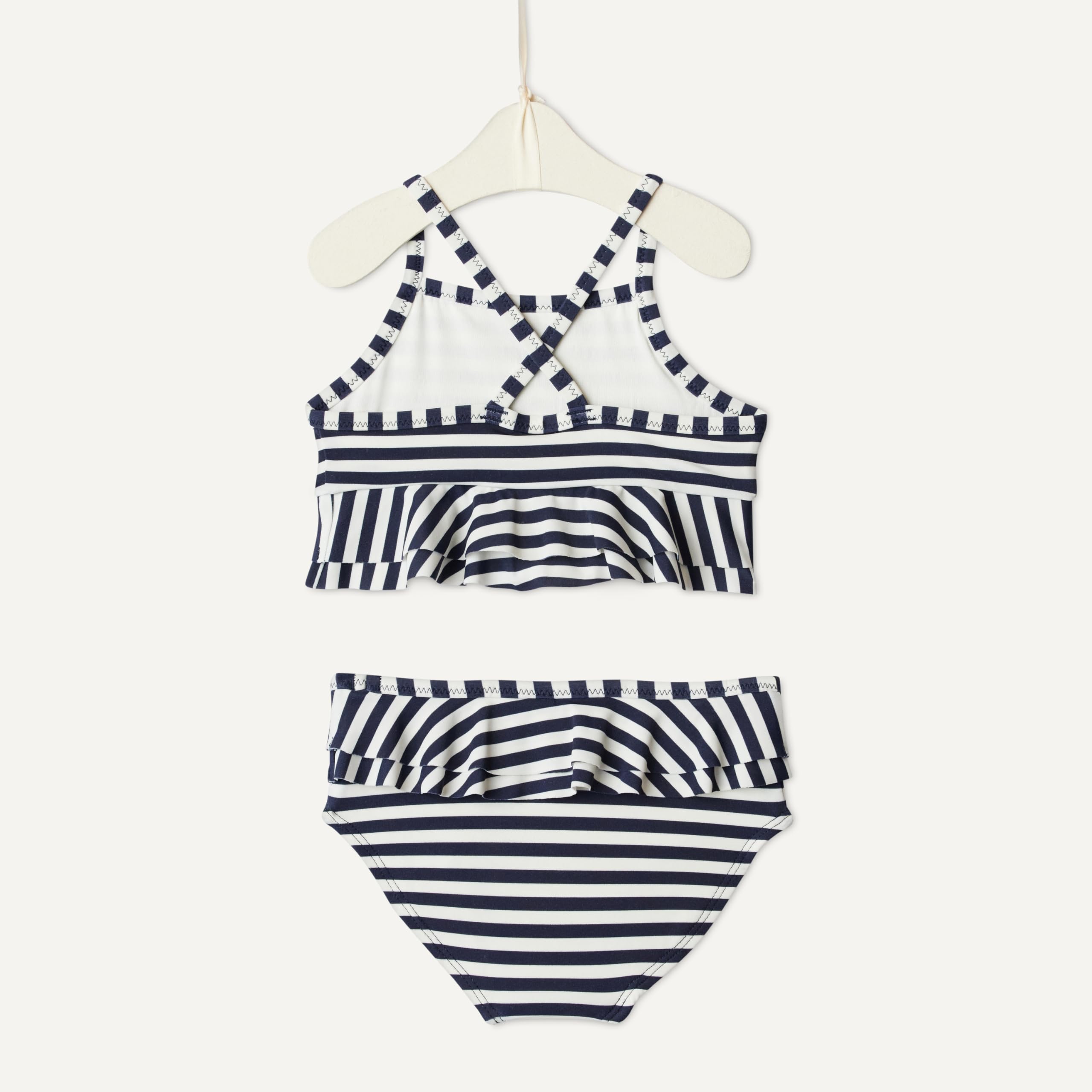 Amazon Essentials x Sofia Grainge Costume da Bagno Due Pezzi con Spalline Incrociate Bambine e ragazze