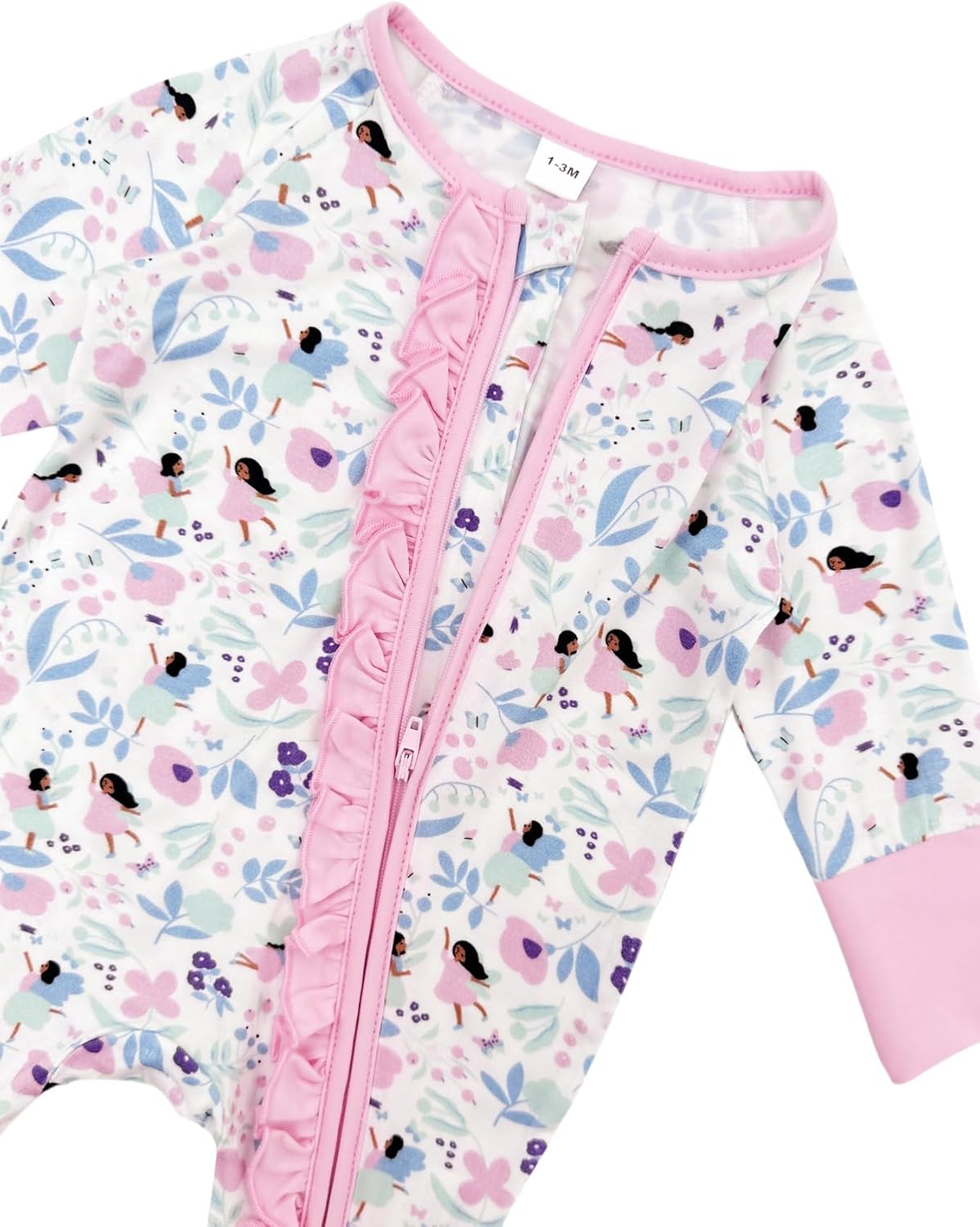 Bow Dream Baby Girl Clothing Footies Bamboo Rayon Baby Girl Clothes Baby Romper Jumpsuit Newborn-24 Months - Image 5