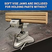 Vista 5 de Yost Tools Yost V-275 Tornillo de Banco Portátil con Base de Vacío, Pivotes Multiángulo, Ancho de Mandíbula de 2.75", (1 Paquete), Plateado