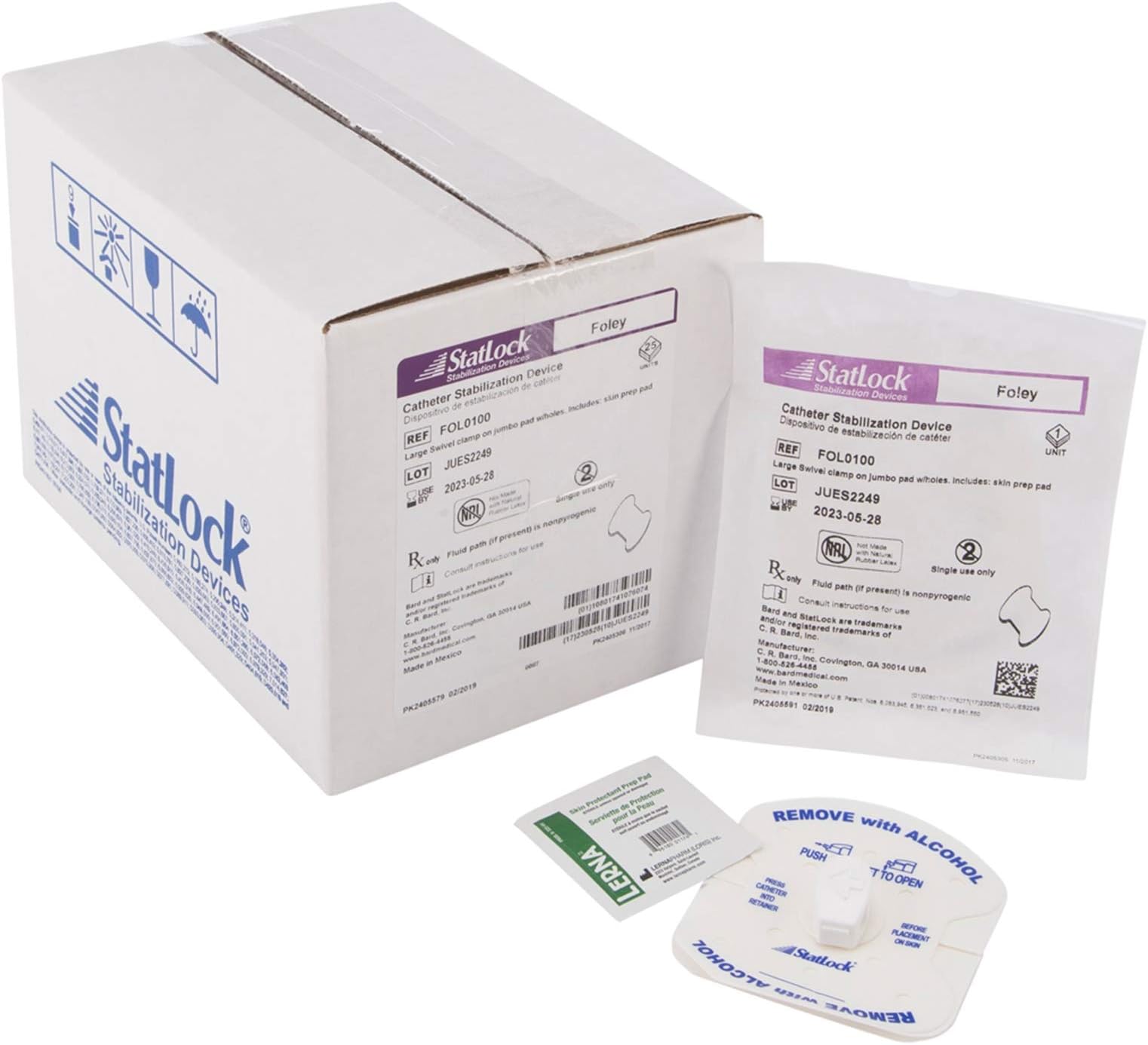 Bard Statlock Foley Catheter Holder for Silicone Foley Catheters