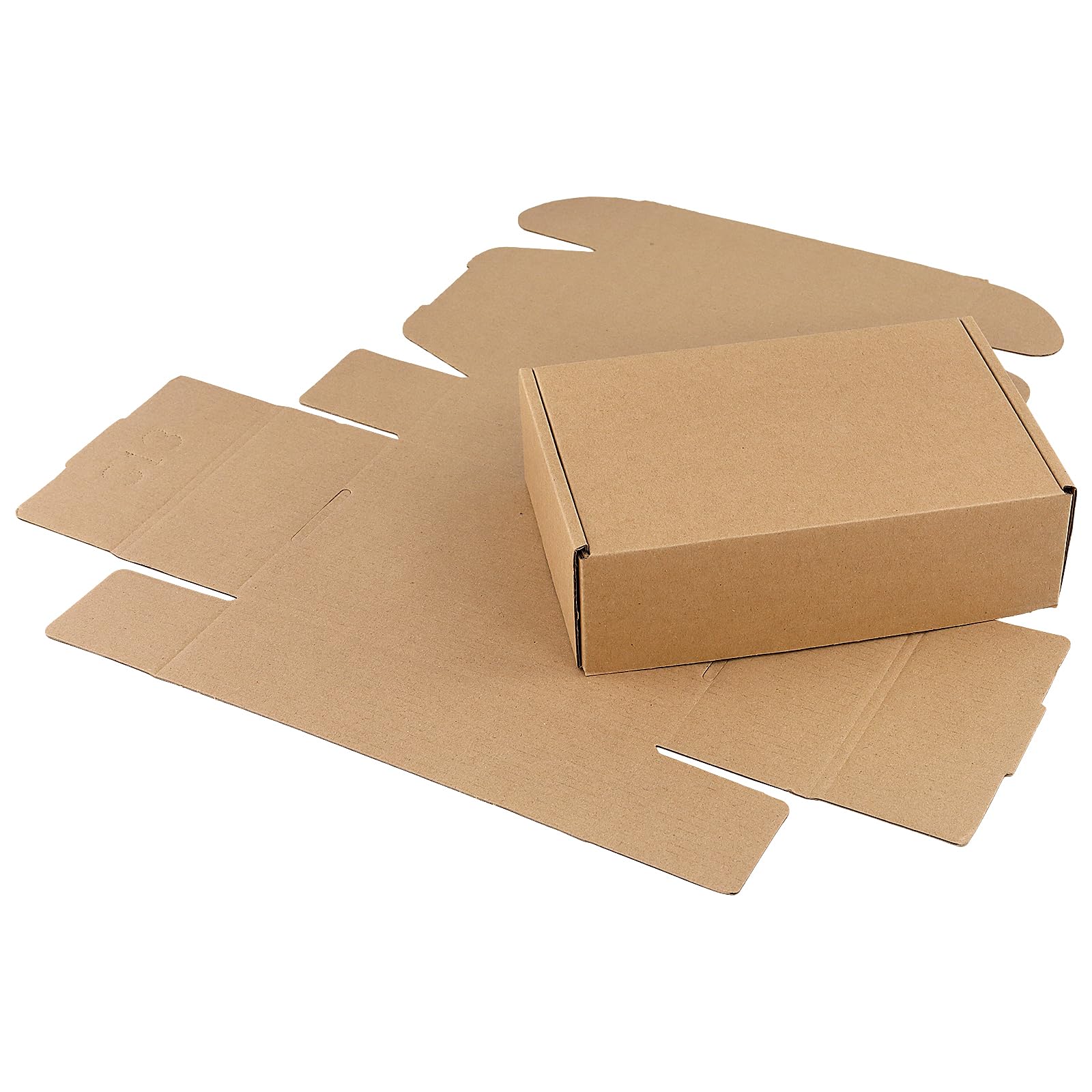 Versandkartons aus Wellpappe, 20 x 13 x 6 cm, Braun, 40 Stück