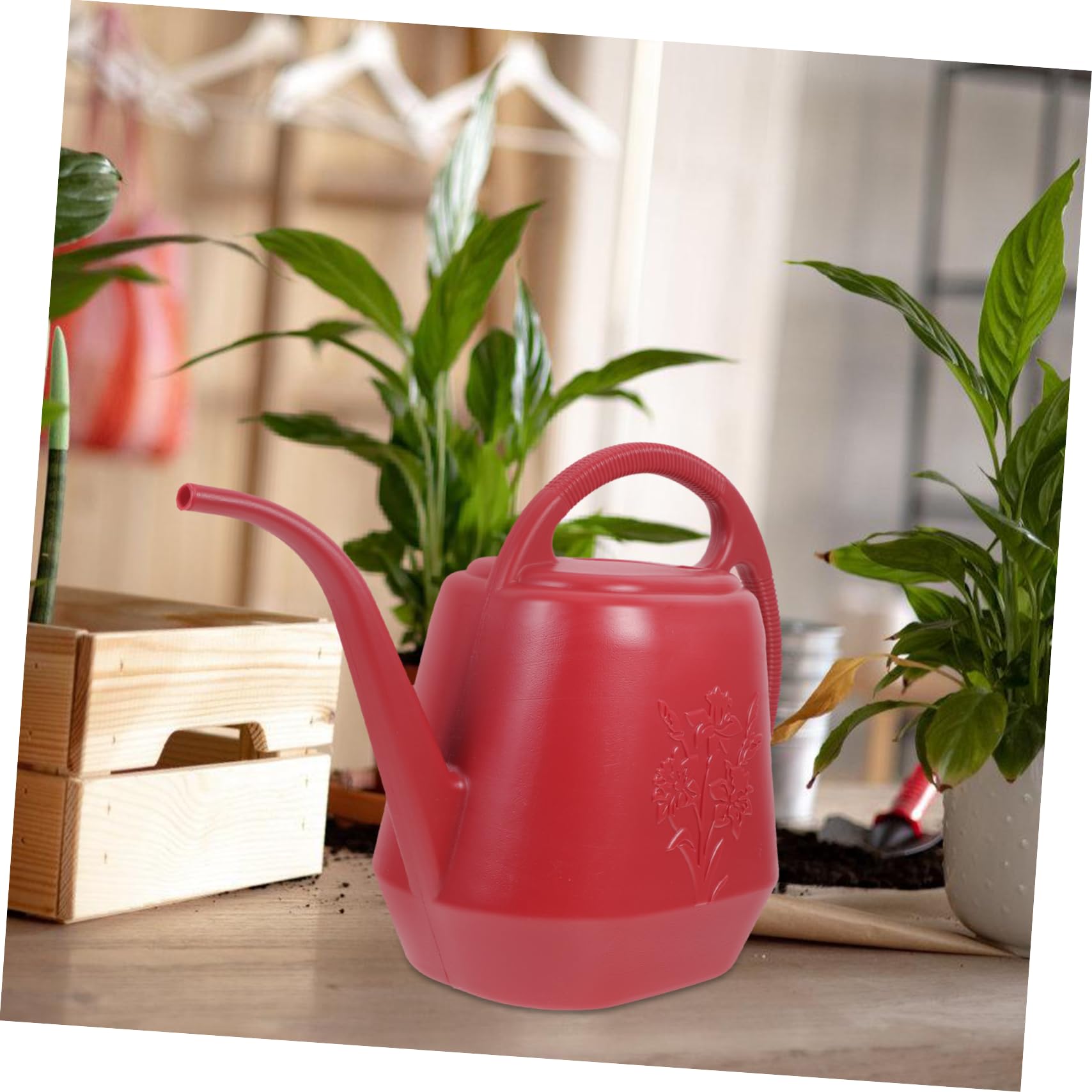 Gatuida Regadera de Jardín Diseño Ergonómico y Capacidad Grande para Riego Preciso Interiores y Exteriores Color