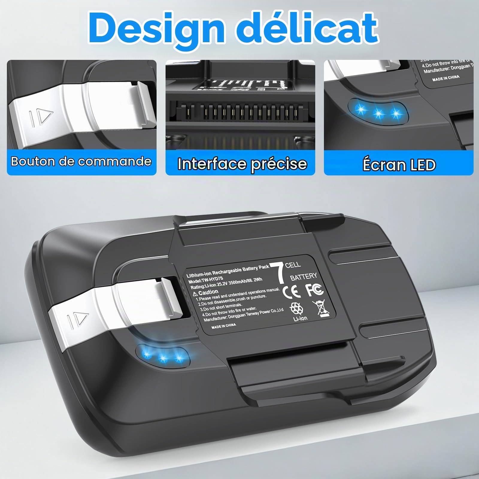ASUNCELL Batterie 25,2 V 3,5 Ah pour aspirateur sans fil Rowenta X-Force Flex 12.60, ZR009705, batterie de rechange lithium-ion RH98A3WO RH98A0WO RH98A7WO RH98C0WO RH98C8WO RH98A8WO RH98A9WO